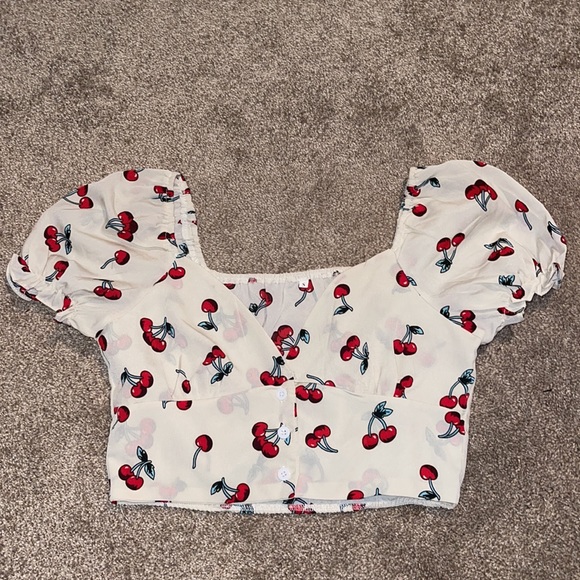 Cherry Short Sleeve Top - Picture 3 of 4